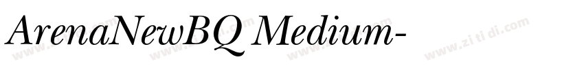 ArenaNewBQ Medium字体转换 ArenaNewBQ Medium字体转换